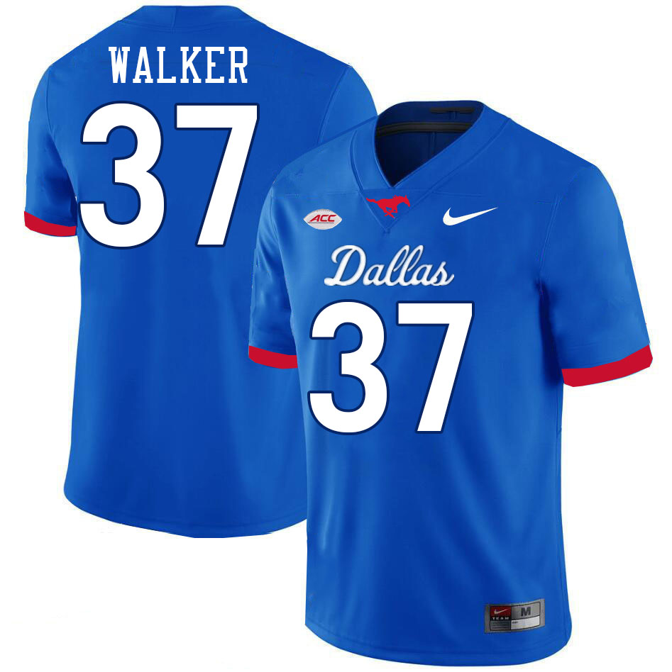 SMU Mustangs #37 Doak Walker Jersey College Football Uniforms-Dallas Royal